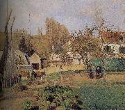 Camille Pissarro, Loose multi-tile this Ahe rice Tash s vegetable garden